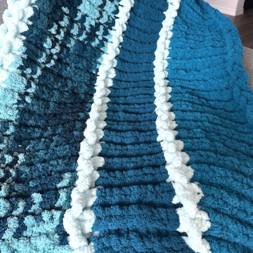 Handmade Ultra Soft Chenille Chunky Knit Throw - Picture 4 of 12